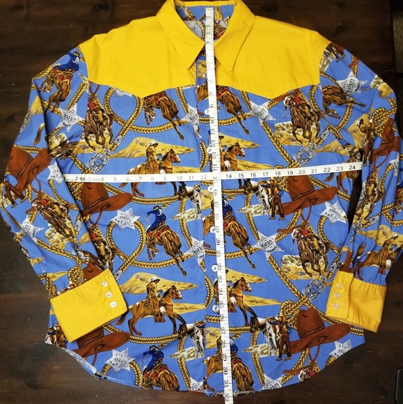 Handmade Western Cowboy Shirt, extra large - Picture 5 of 11